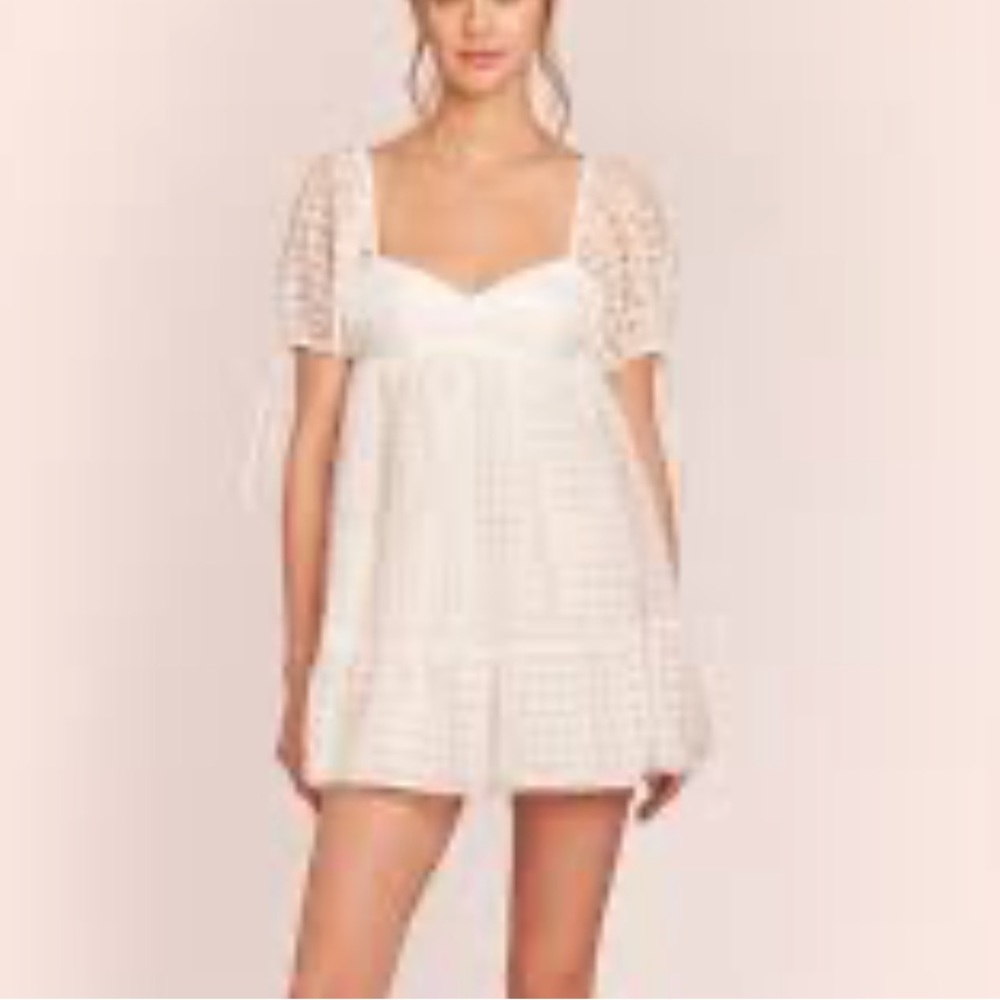 Amanda Uprichard Tomasina Dress in White Check